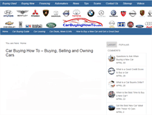 Tablet Screenshot of carbuyinghowto.com